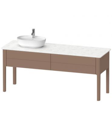 Base lavabo sur le sol pour lavabo à gauche, Duravit collection Luv 2 tiroirs