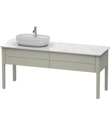 Base lavabo sur le sol pour lavabo à gauche, Duravit collection Luv 2 tiroirs