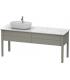 Floor base washbasin  for washbasin  to the left , Duravit series  Luv 2 drawers
