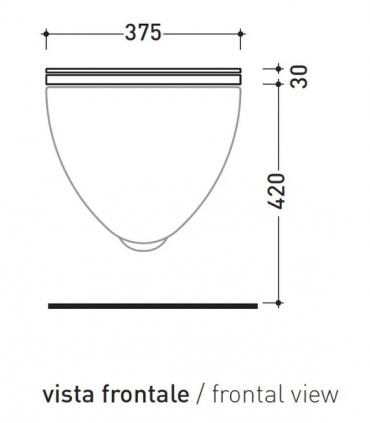 Abattant    en thermodurcissable  Flaminia Io2.0