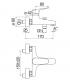 Mixer  external  bathtub -shower Nobili series  Blues