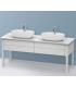 Meuble pour deux lavabos, collection Duravit Luv 2 tiroirs