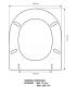 Sedile con cerniere oro Flaminia Link