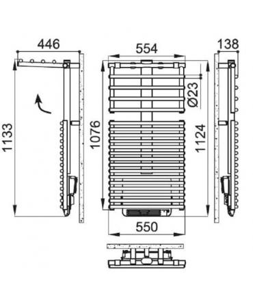 Towel warmer  Irsap Get Up Air Mix white con booster