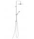 Nobili Renova shower column with round shower head telescopic ramp