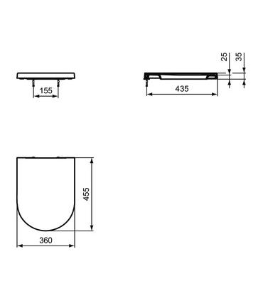 Sedile wc Ideal standard serie Blend