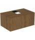 Mobile lavabo legno impiallacciato 1 cassetto, Ideal Standard Conca