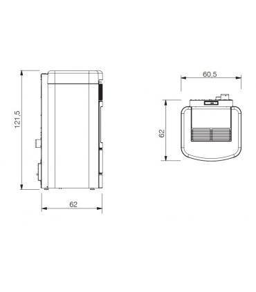 Italian Camini Layma Idro pellet thermo stove