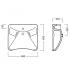 Lavabo ergonomico sospeso monoforo serie Autonomy art.Y0BV01