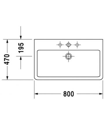 Lavabo da appoggio rettificato Duravit, collezione Vero, bianco