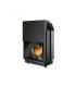 Wood-burning fireplace Acquatondo plus closed vessel