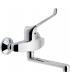 Wall mounted mixer with clinical handle for sink, Nobili 27115/td chrome