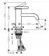 Miscelatore monoforo per lavabo Axor One 48000