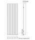 Tubes Soho vertical water radiator H.280 cm