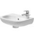 Duravit, Small washbasin single hole left da 36 cm, D-Code, 0705360009, white