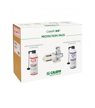 Caleffi kit kit chaudière 545900 séparateur de saletés + nettoyant + inhibiteur
