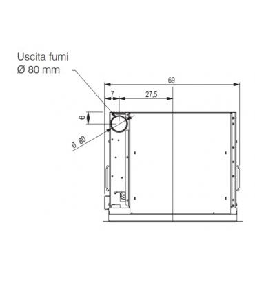 Edilkamin Idropellbox pellet thermo fireplace