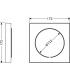 Estensione quadrata per iBox Hansgrohe art.97407000