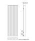 Tubes Soho vertical water radiator H.220 cm