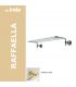 Wall towel holder for hotel INDA Raffaella 56x25x9 A32680