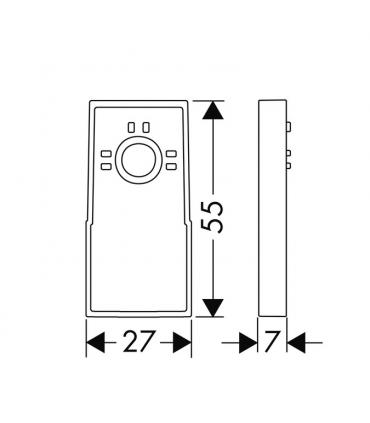 Distanziatore asta doccia 7 mm Unica Hansgrohe art.98993000