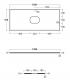 Plan céramique pour meuble vasque Simas Folio