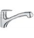 Kitchen mixer with extractable hand shower Grohe collection Eurodisc