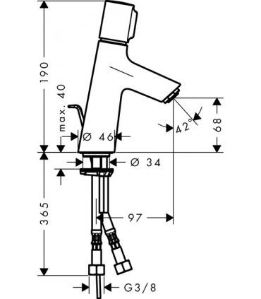 Mitigeur lavabo 80 collection Talis Select S Hansgrohe