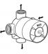 Built-in body for Ideal Standard 3-way diverter A2393NU