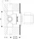 Built-in body for Ideal Standard 3-way diverter A2393NU