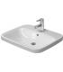 Washbasin built in with space for Taps Duravit, Durastyle, ceramic bian