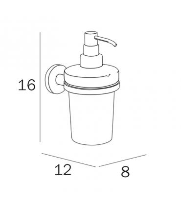 Dispenser sapone INDA collezione One a parete 8x12x16 cm art.A24120