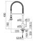 Kitchen mixer with hand shower with 2 jets swivel, Nobili collection Live LV00300/3