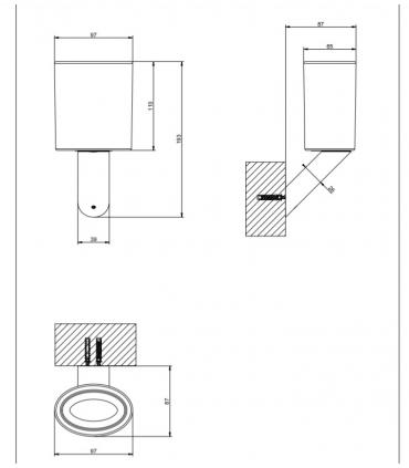 Bicchiere per spazzolini Gessi Ovale 25609