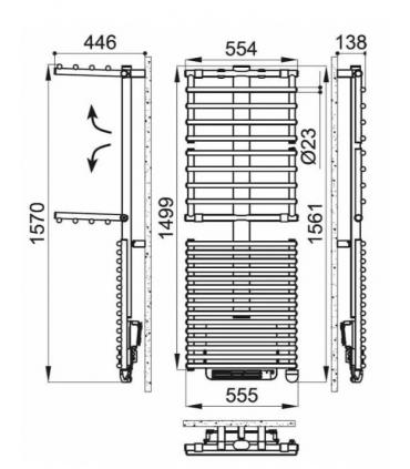 Scaldasalviette elettrico Get Up Air di Irsap, bianco con booster