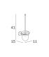 Toilet brush holder wall hung collection Forum Inda
