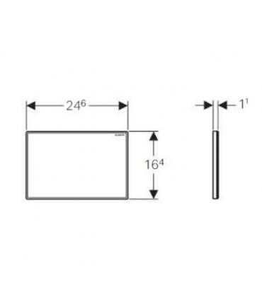 Plaque de protection aveugle Geberit Sigma01