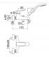 Mixer  external   per bathtub  with set shower  Nobili series  Blues