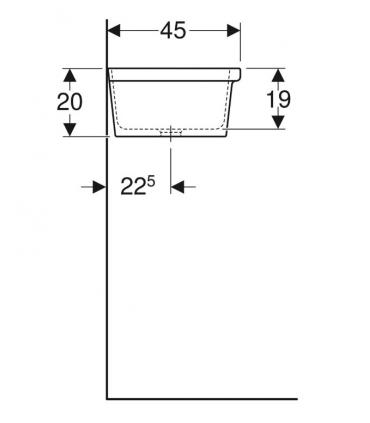 Geberit Elleboro washbasin 90 cm