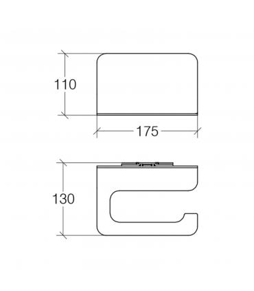 Lineabeta single roll holder Curva '5151 series