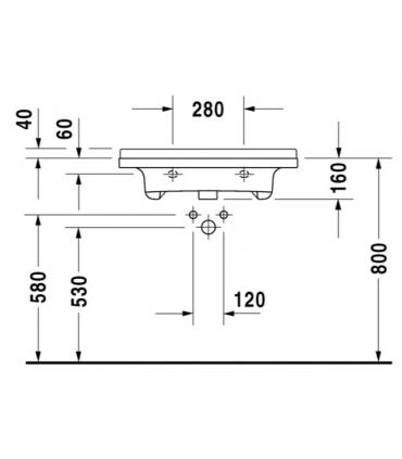 Lavabo Vital Duravit Starck 3 per disabili