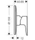 External part Shower mixer collection Talis E Hansgrohe