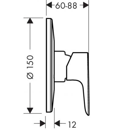 External part Shower mixer collection Talis E Hansgrohe