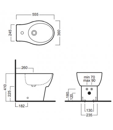 Built in cistern Grohe collection Uniset for Wall mounted toilet.