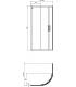 Ideal Standard Connect 4 curved shower enclosure