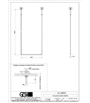 Porta salviette a soffitto 38143