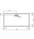 Ideal Standard Ultraflat New rectangular shower tray