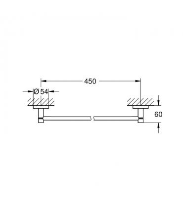 Portasalviette lineare, Grohe serie Essentials art.40366001