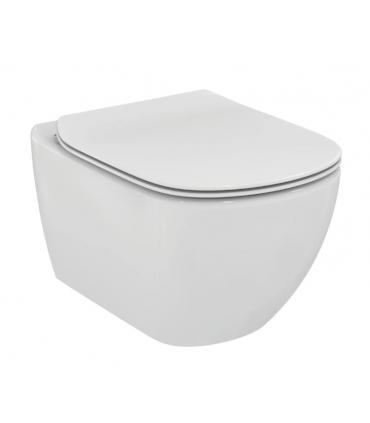 Vaso wc sospeso Ideal standard Tesi Aquablade con sedile slim