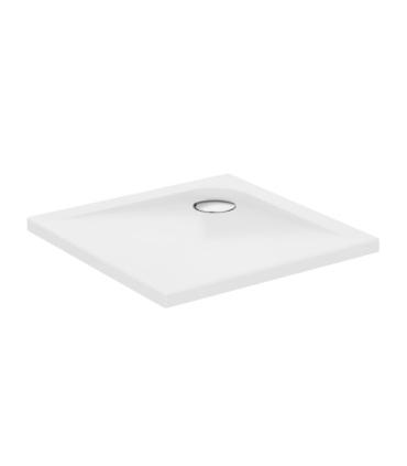 Square shower tray with anti-slip treatment Ideal Standard Ultra Flat series art.K5173YK 90x90 cm thickness 4 cm. To be combined